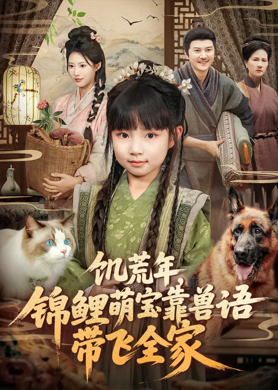 饥荒年,锦鲤萌宝靠兽语带飞全家短剧免费观看