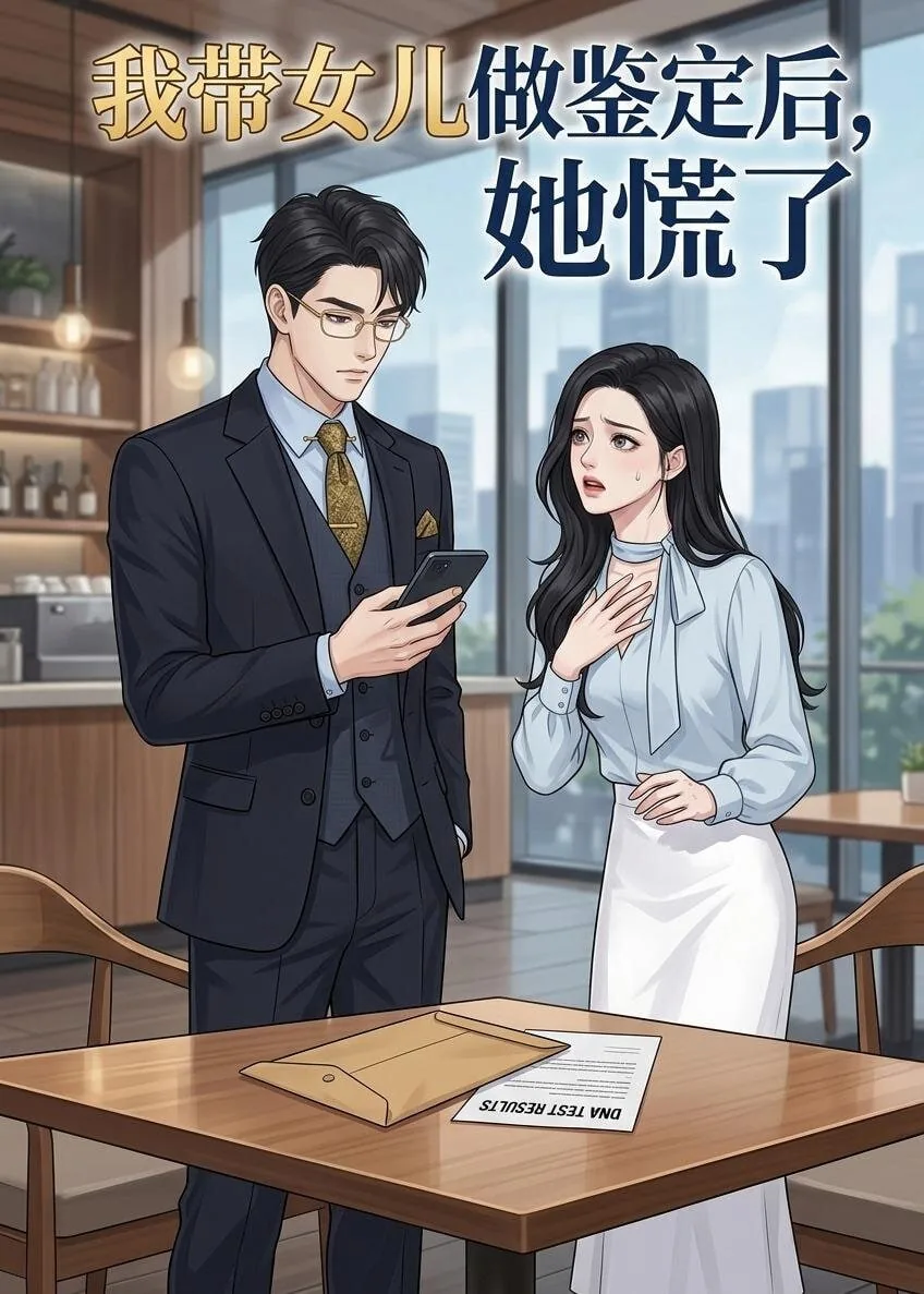 男子带一双女儿做亲子鉴定