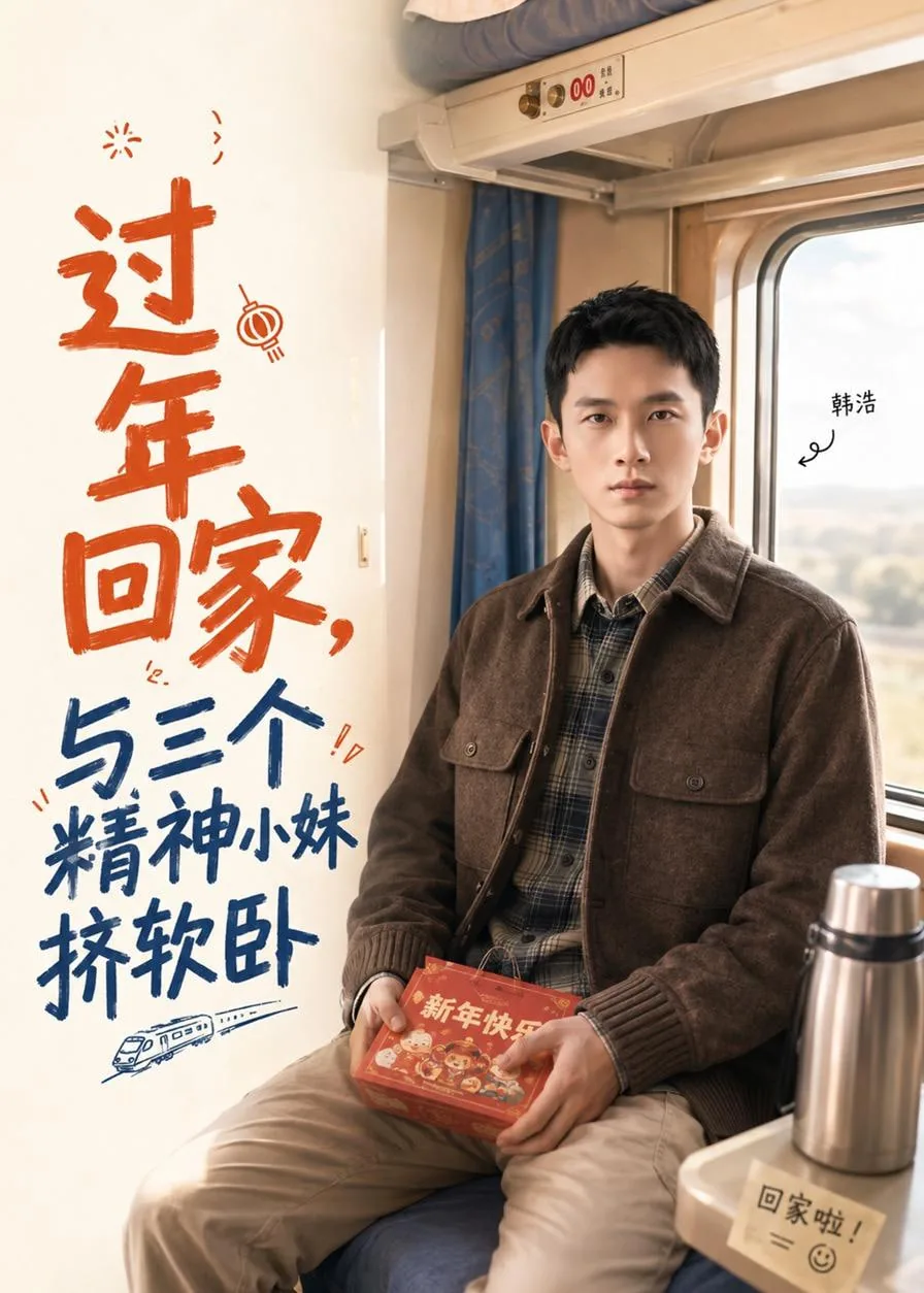 过年回家,与三个精神小妹挤软卧睡