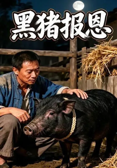 黑猪抱白猪表情包